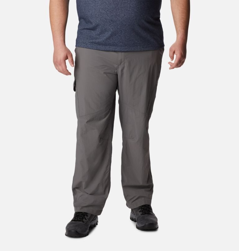 Men\'s Columbia Silver Ridge Cargo Pants Dark Grey | Plus Size CA-EA14C